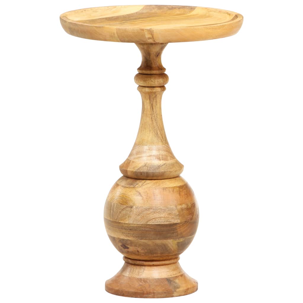 vidaXL Okrúhly bočný stôl 43x43x66 cm masívne mangovníkové drevo