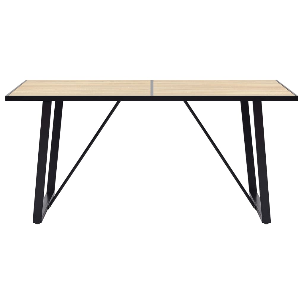 vidaXL Jedálenský stôl, dubová farba 140x70x75 cm, MDF
