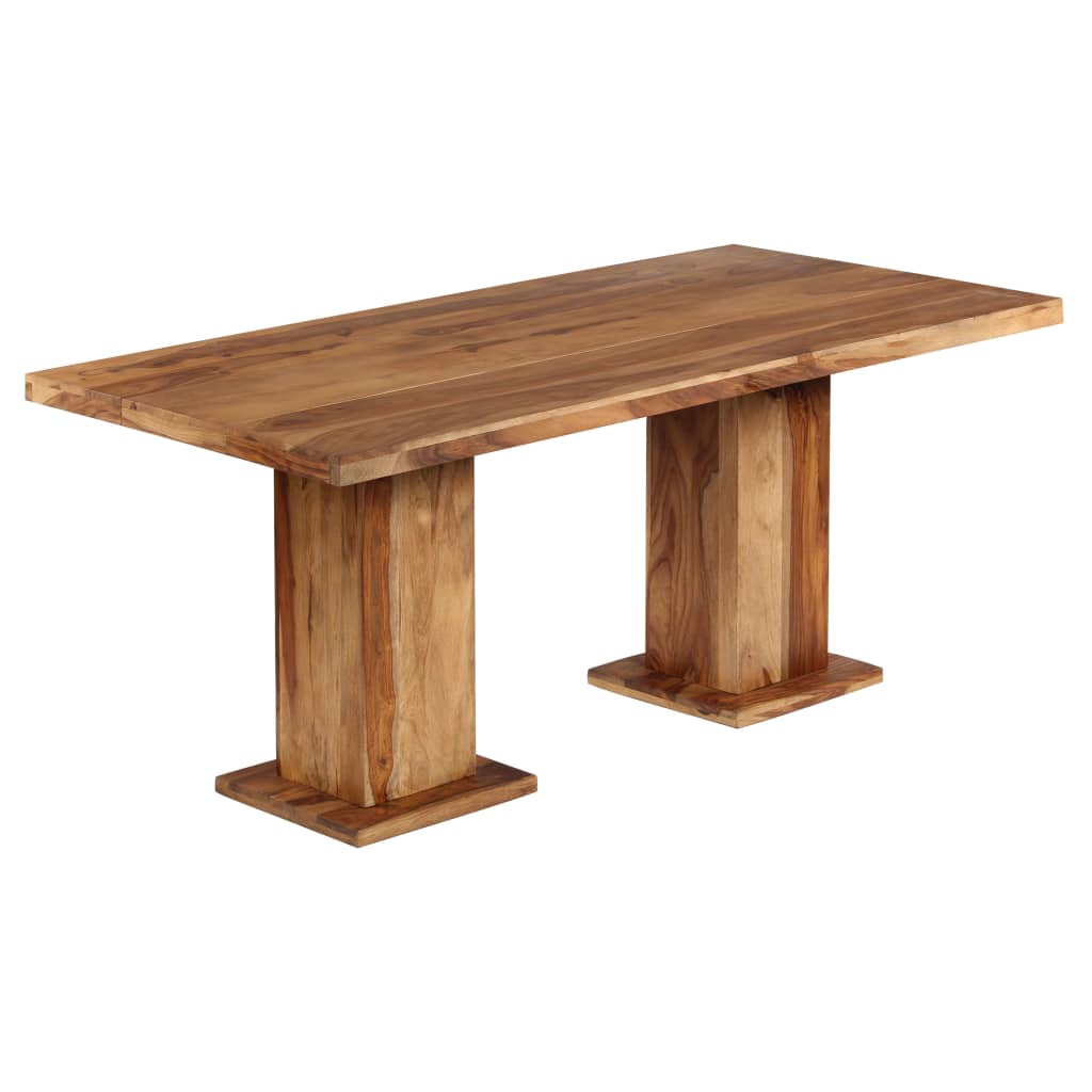 vidaXL Masívny jedálenský stôl zo sheeshamového dreva 175x90x77 cm