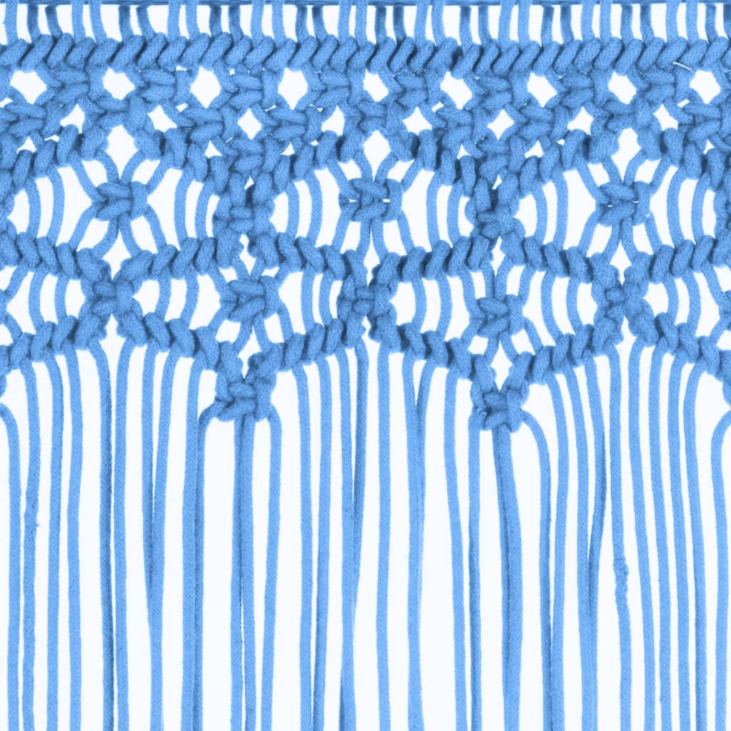 vidaXL Záclona macrame modrá 140x240 cm bavlna