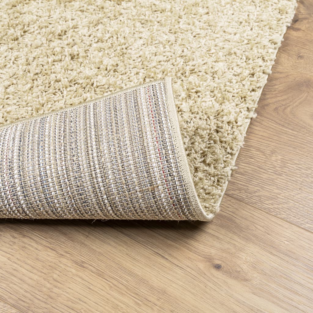 vidaXL Chlpatý koberec vysoký vlas moderný zlatý 160x230 cm