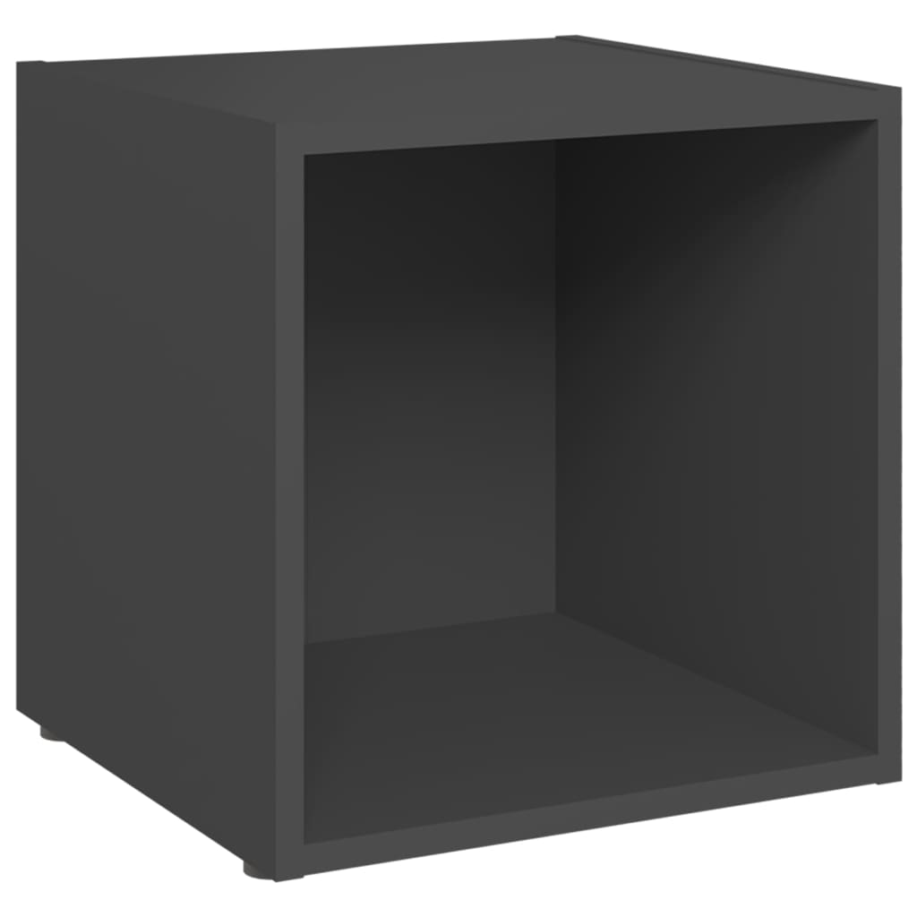 vidaXL 4-dielna súprava TV skriniek sivá drevotrieska