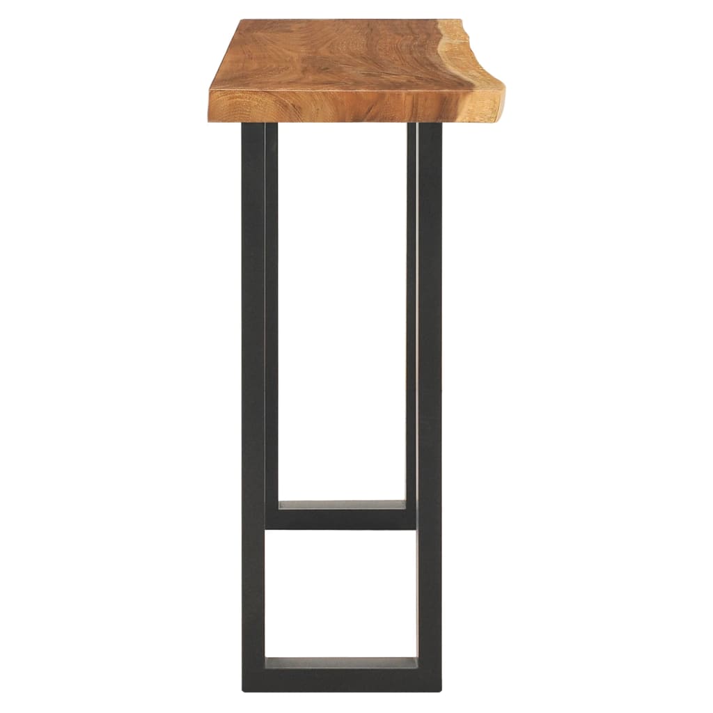 vidaXL Konzolový stolík, drevo suar 110x35x75 cm