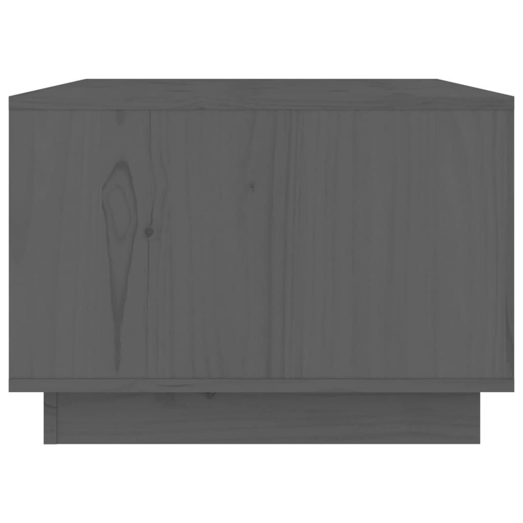 vidaXL Konferenčný stolík sivý 80x50x35 cm borovicový masív