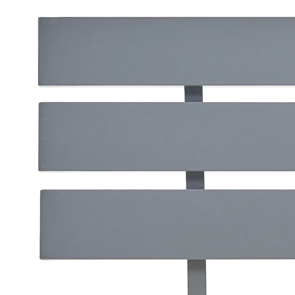 vidaXL Posteľný rám, sivý, borovicový masív 90x200 cm