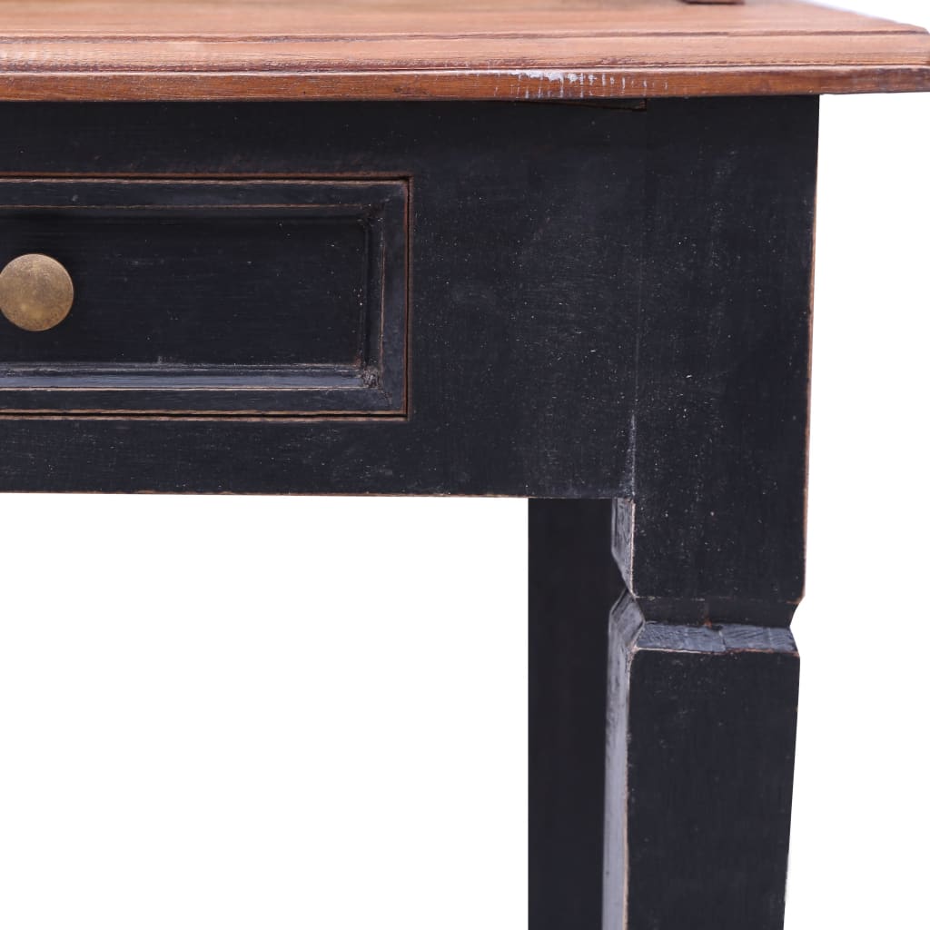 vidaXL Písací stôl so zásuvkami 90x50x101 cm, recyklovaný masív