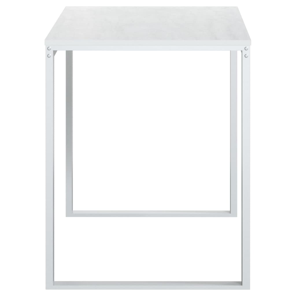 vidaXL Počítačový stôl biely 110x60x73 cm drevotrieska