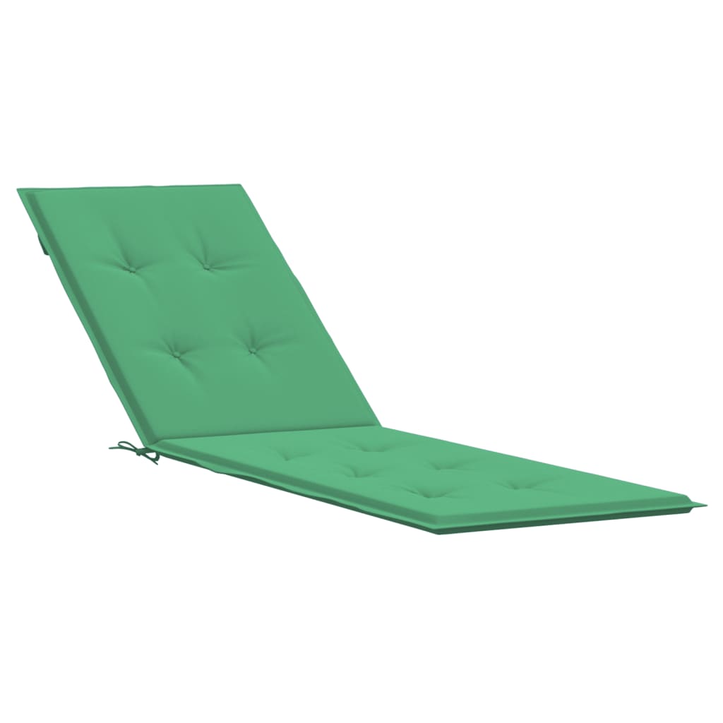 vidaXL Podložka na kreslo na terasu, zelená (75+105)x50x3 cm