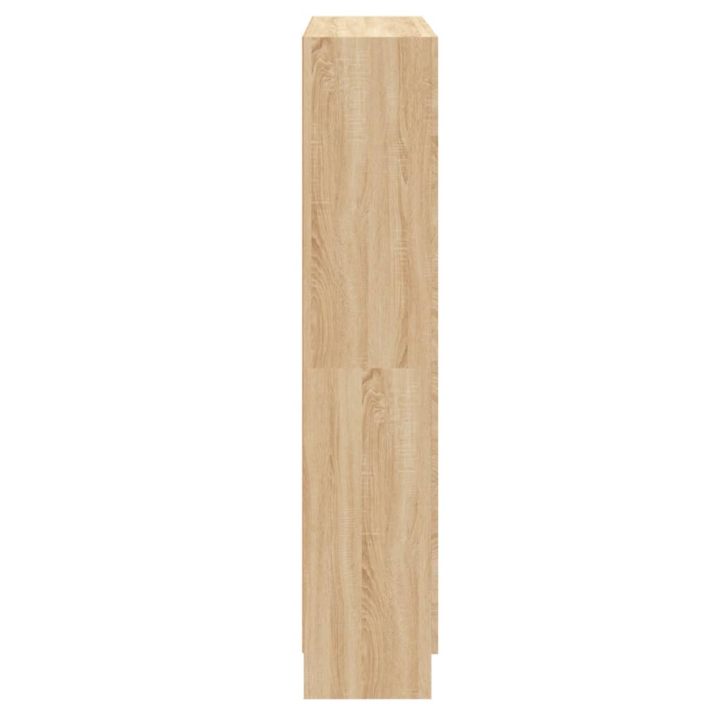 vidaXL Knižnica, dub sonoma 82,5x30,5x150 cm, kompozitné drevo