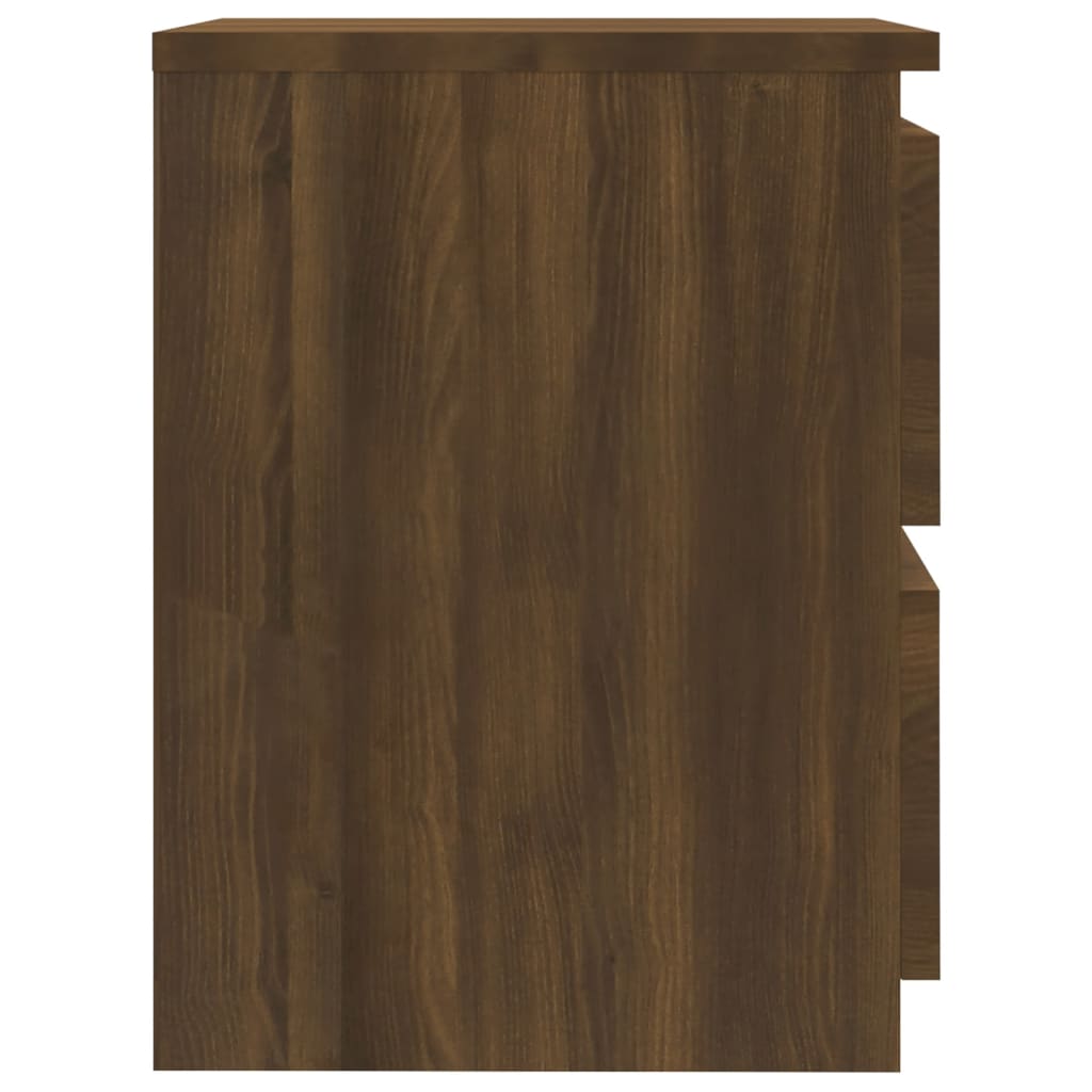 vidaXL Nočný stolík hnedý dub 30x30x40 cm spracované drevo