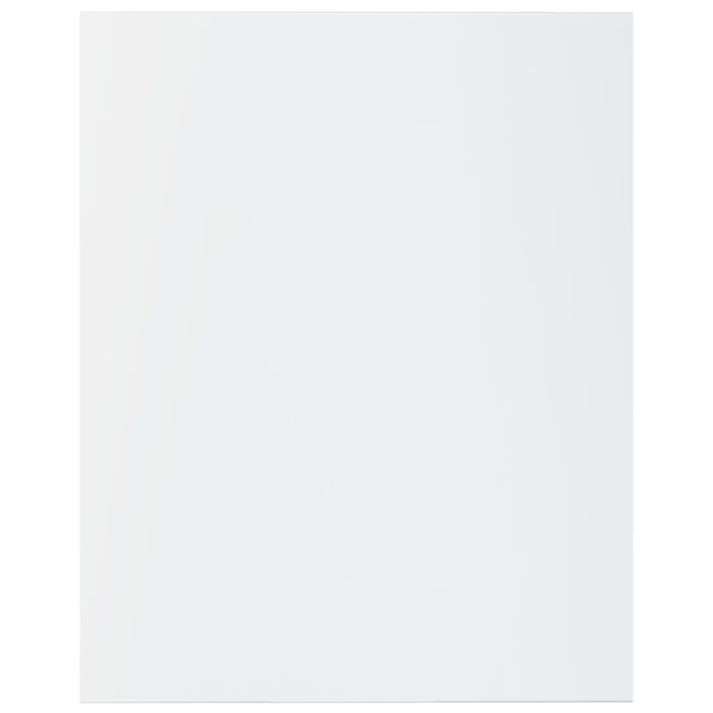 vidaXL Prídavné police 4 ks, lesklé biele 40x50x1,5 cm, drevotrieska