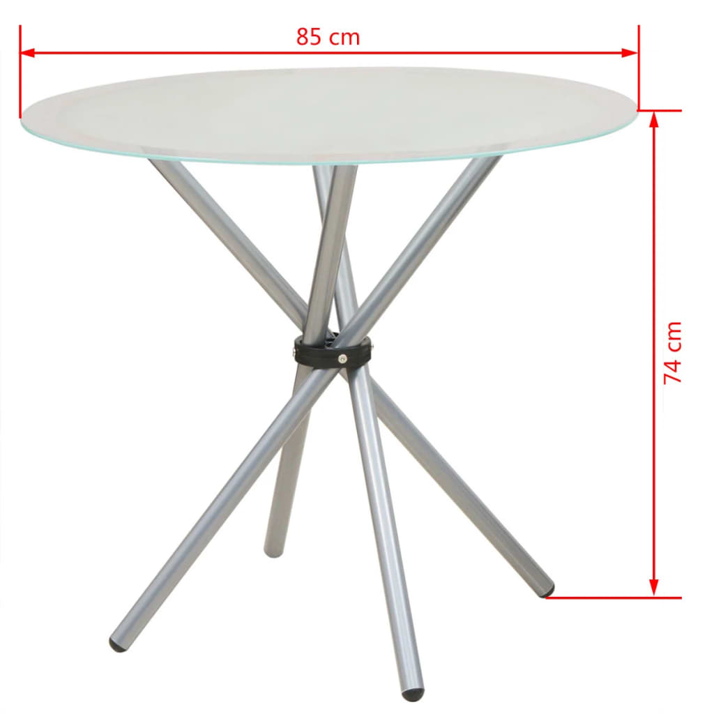 vidaXL 5-dielna jedálenská súprava, stôl a stoličky