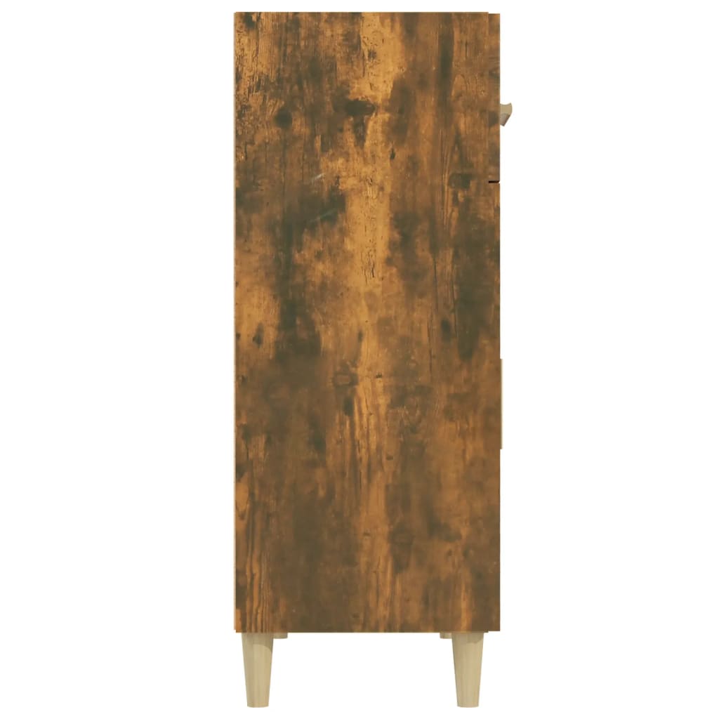 vidaXL Komoda dymový dub 69,5x34x89 cm spracované drevo