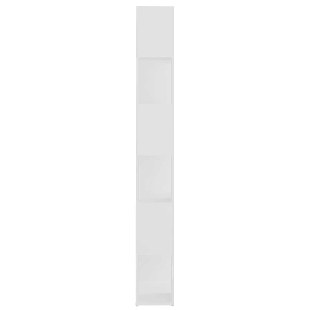 vidaXL Knižnica deliaca stena biela 60x24x186 cm