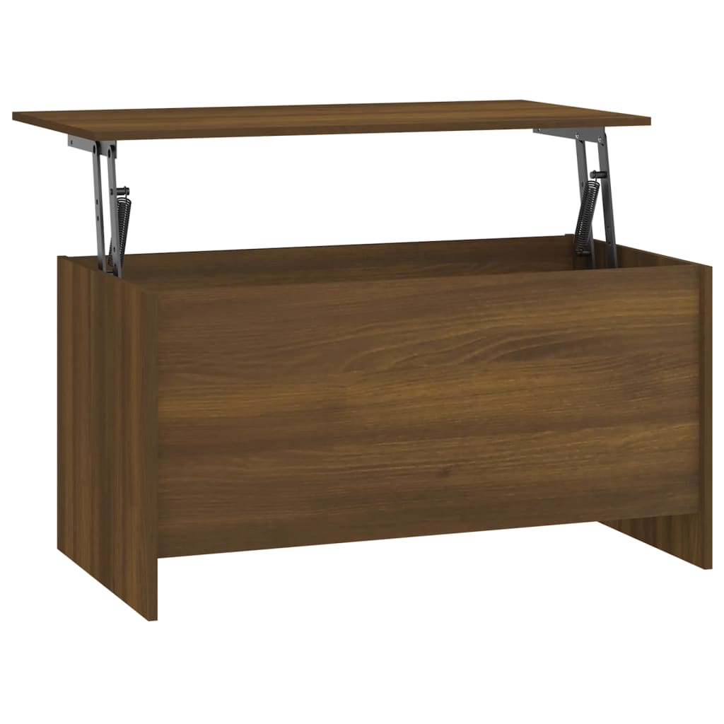 vidaXL Konferenčný stolík hnedý dub 102x55,5x52,5 cm spracované drevo