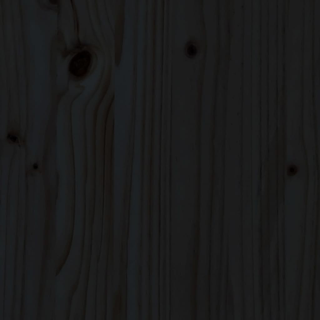 vidaXL Stolík čierny 140x50x75 cm masívne borovicové drevo