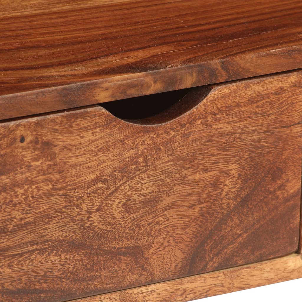 vidaXL TV stolík, hnedý 200x30x35 cm, drevený masív sheesham