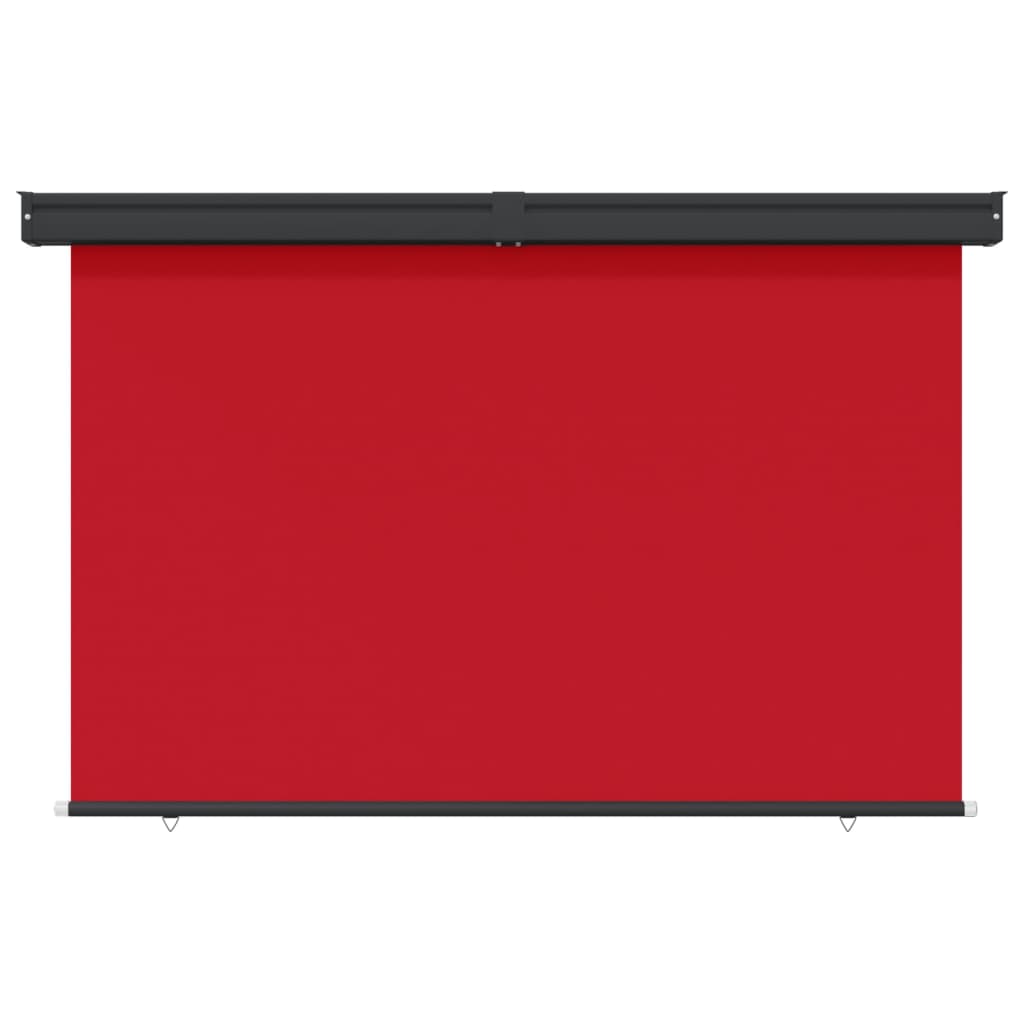 vidaXL Bočná markíza na balkón 160x250 cm červená