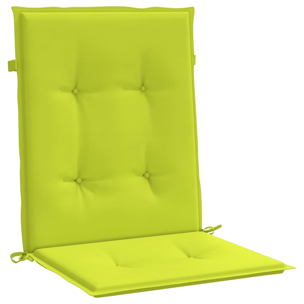 vidaXL Podložky na záhradné stoličky, nízke operadlo 4 ks 100x50x3 cm