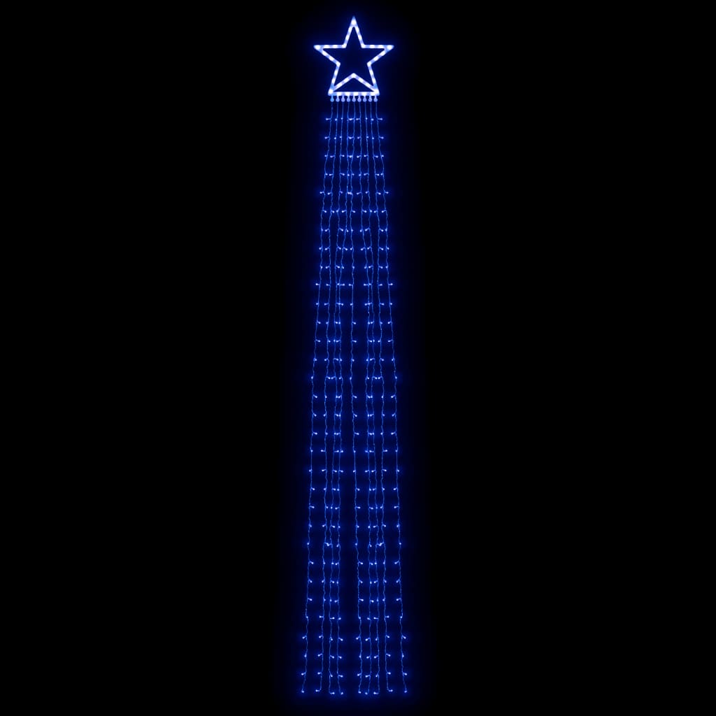 vidaXL Svetlo na vianočný stromček 320 LED modré 375 cm