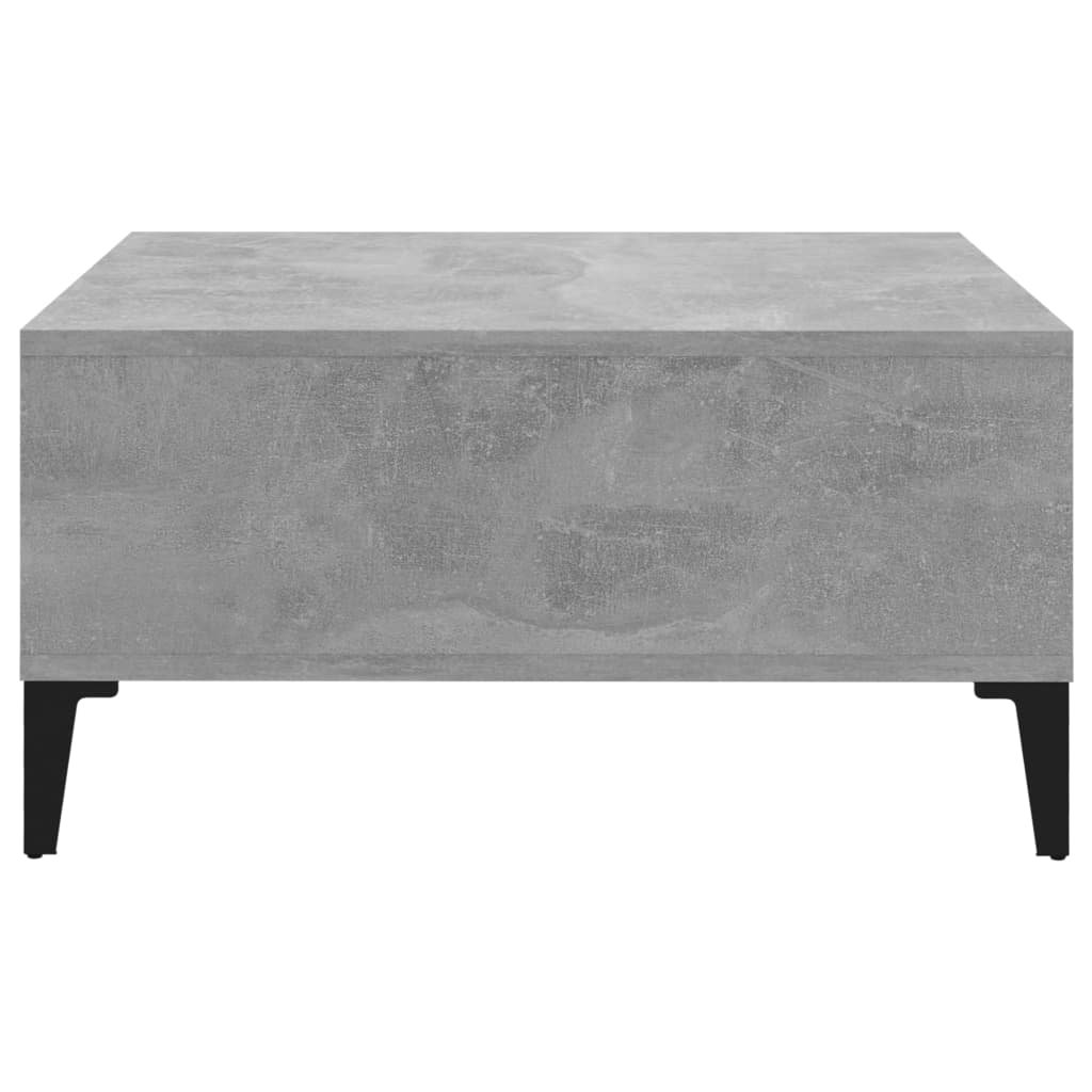 vidaXL Konferenčný stolík betónovo-sivý 60x60x30 cm drevotrieska