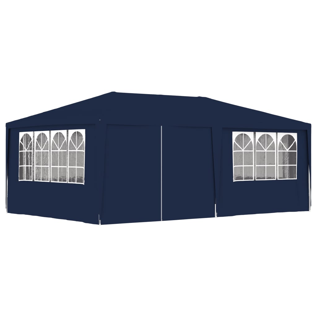 vidaXL Profesionálny párty stan+bočné steny 4x6 m, modrý 90 g/m²
