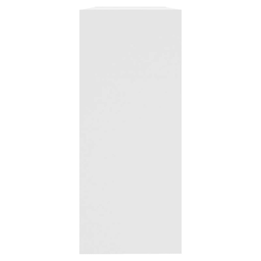 vidaXL Knižnica/deliaca stena biela 100x30x72 cm