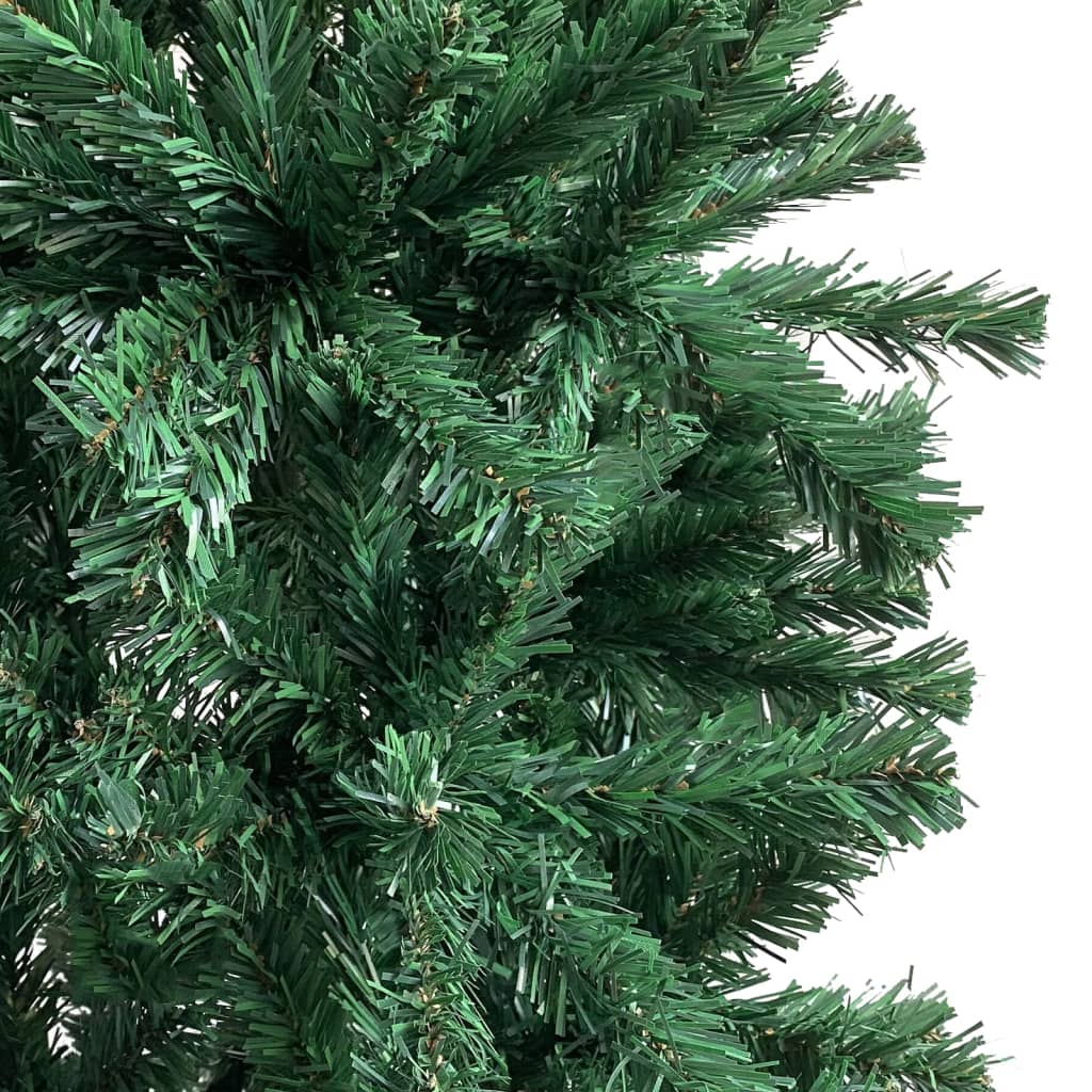 vidaXL Vianočný oblúk s LED a sadou gulí 240 cm zelený