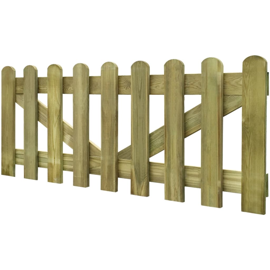 vidaXL Latková plotová brána 2 ks, impregnované drevo 300x60 cm