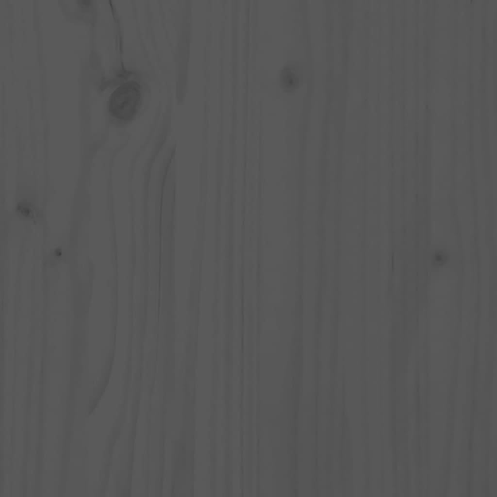 vidaXL Kompostér sivý 82,5x82,5x99,5 cm masívne borovicové drevo