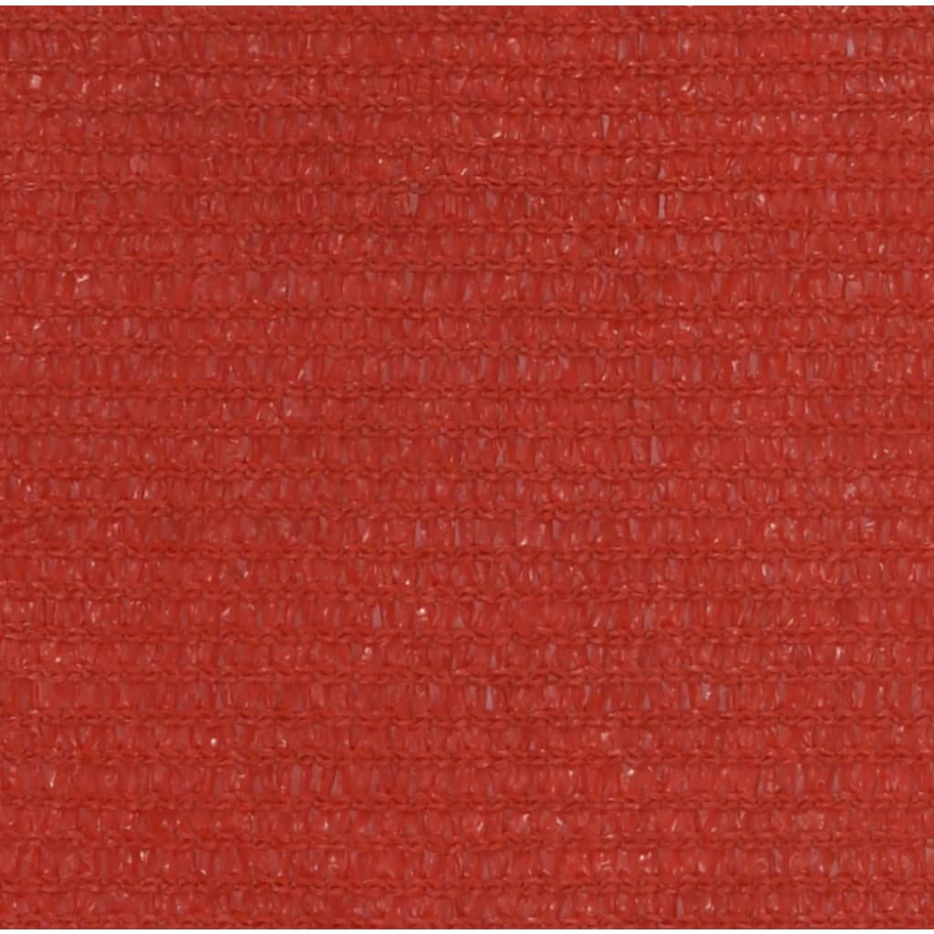 vidaXL Tieniaca plachta 160 g/m² červená 3,5x5 m HDPE