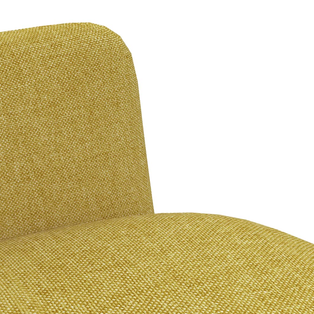 vidaXL Jedálenské stoličky 2 ks žlté látkové