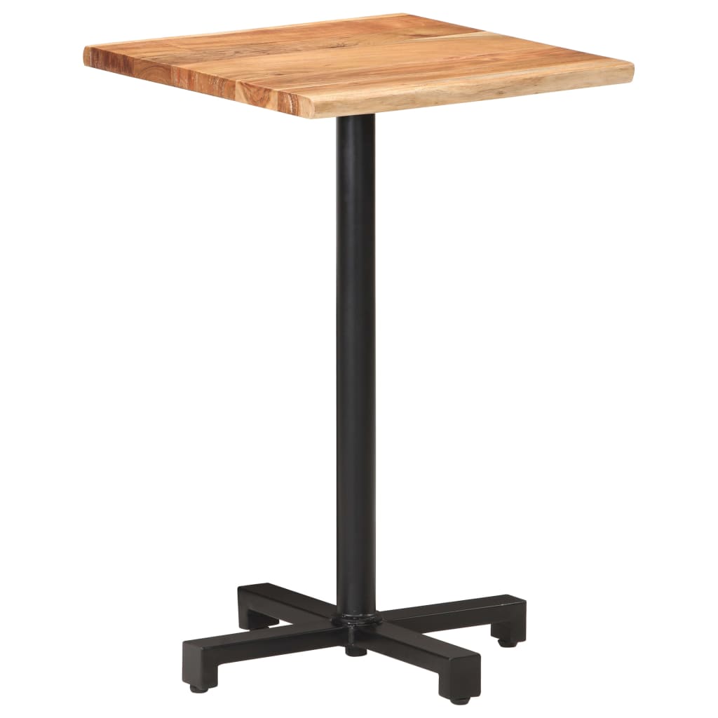 vidaXL Bistro stolík s nepravidelnými hranami 50x50x75 cm akáciový masív