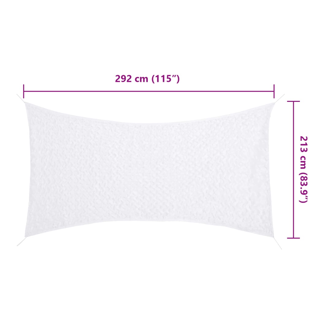 vidaXL Maskovacia sieť s úložnou taškou 292x213 cm biela