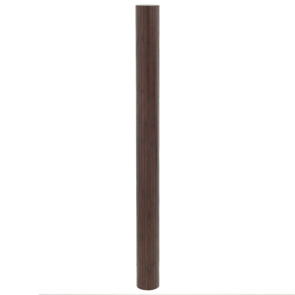 vidaXL Koberec obdĺžnikový tmavohnedý 80x300 cm bambus