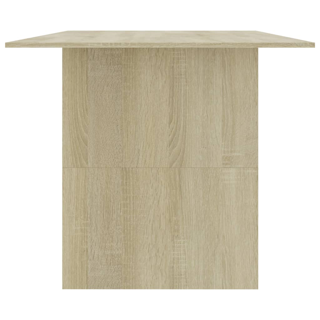 vidaXL Jedálenský stôl farba dubu sonoma 180x90x76 cm drevotrieska