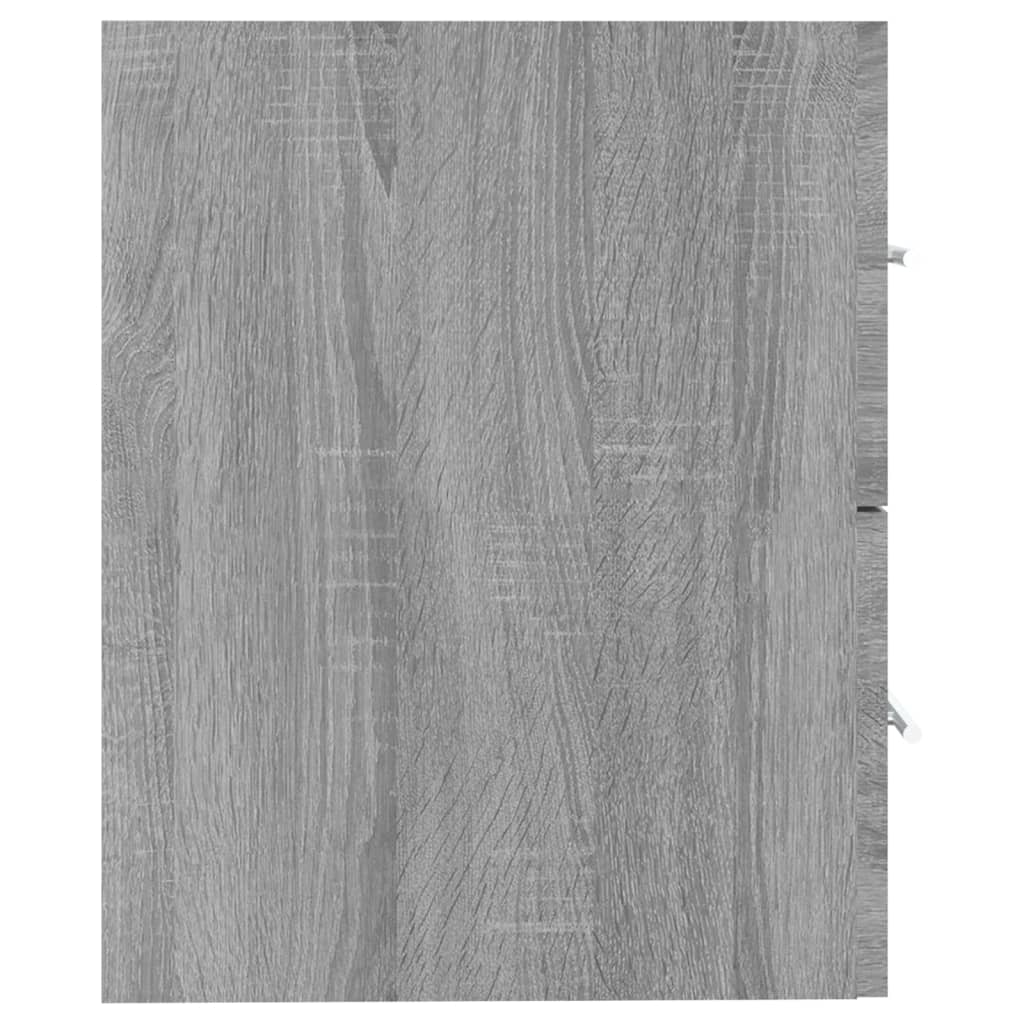 vidaXL Umývadlová skrinka sivá sonoma 60x38,5x48 cm spracované drevo