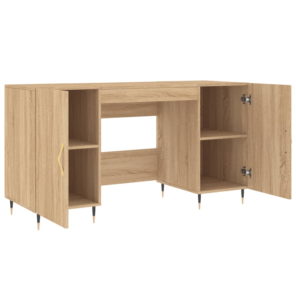 vidaXL Stôl dub somoma 140x50x75 cm kompozitné drevo