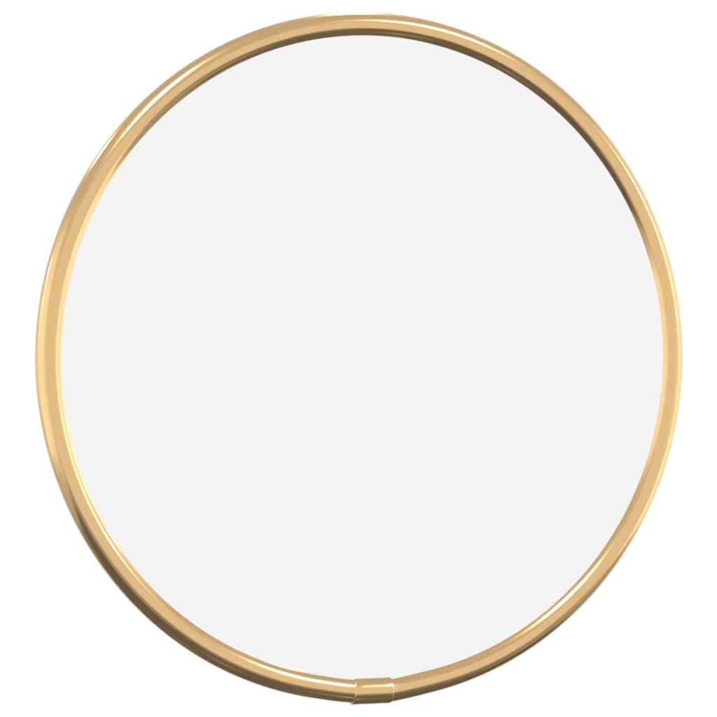 vidaXL Nástenné zrkadlo zlaté Ø 20 cm okrúhle