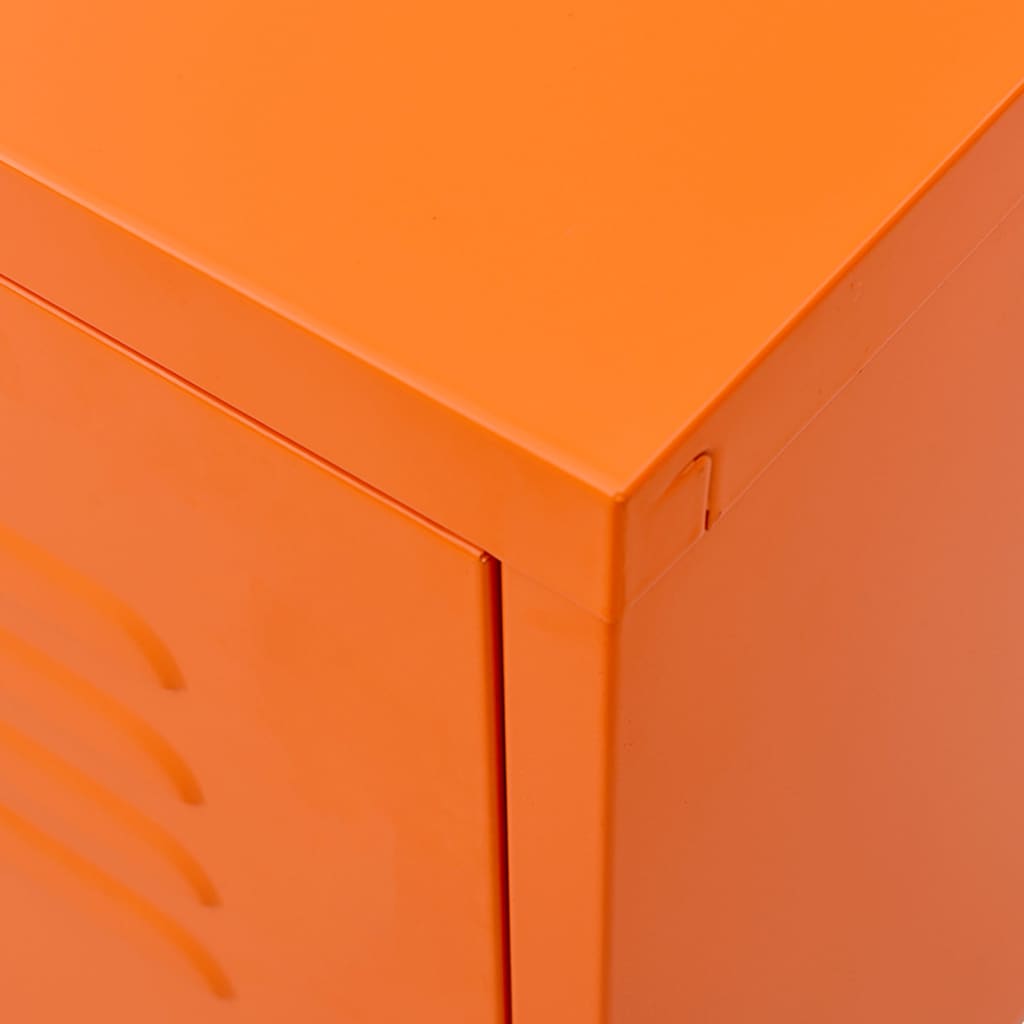 vidaXL TV skrinka oranžová 105x35x50 cm oceľ