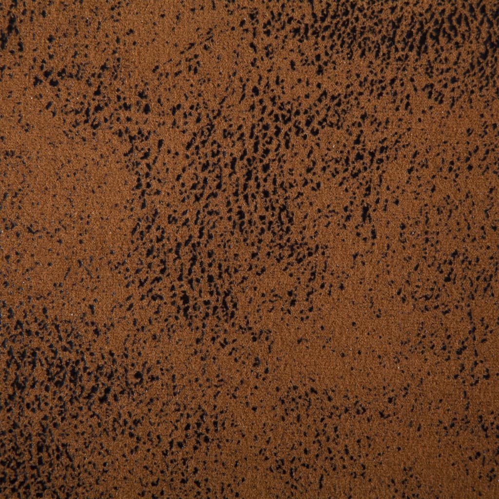 vidaXL Lavička s opierkami 140 cm hnedá umelá semišová koža