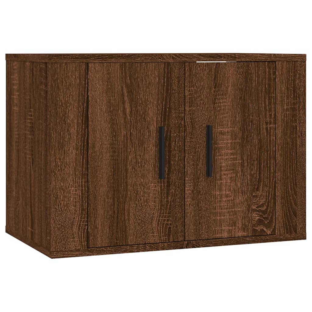 vidaXL 2-dielna súprava TV skriniek hnedý dub spracované drevo