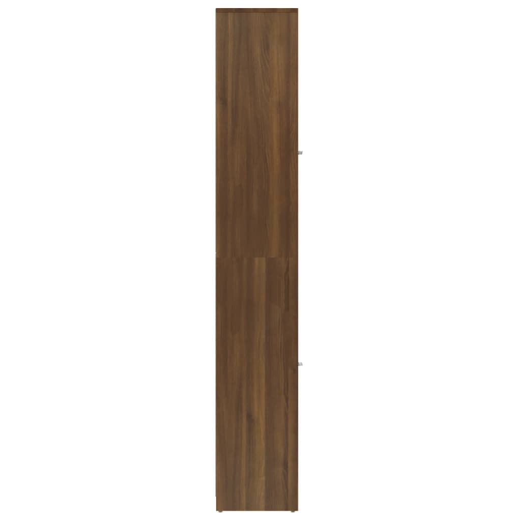 vidaXL Kúpeľňová skrinka hnedý dub 30x30x183,5 cm spracované drevo