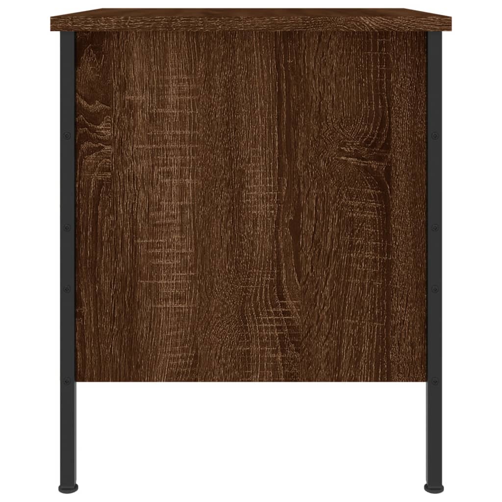 vidaXL Nočný stolík hnedý dub 40x42x50 cm kompozitné drevo