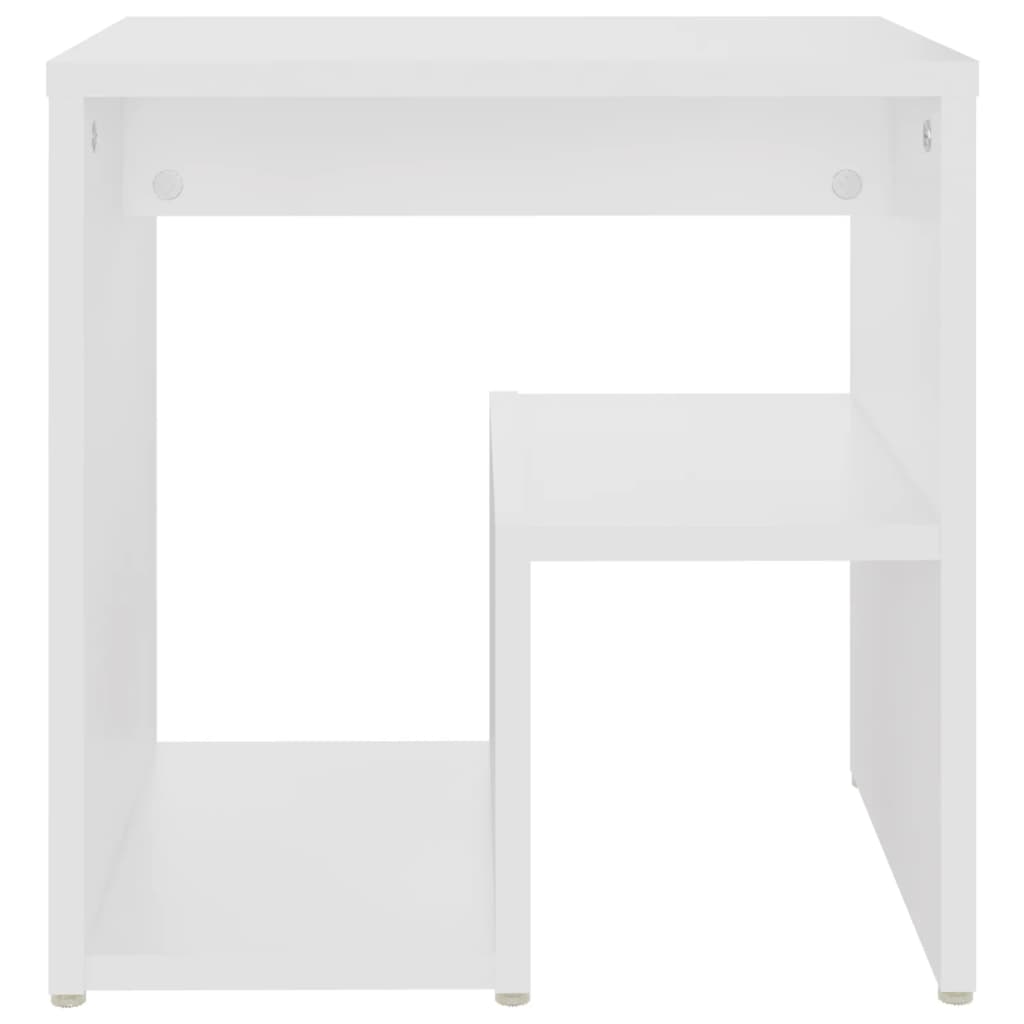 vidaXL Nočný stolík biely 40x30x40 cm drevotrieska