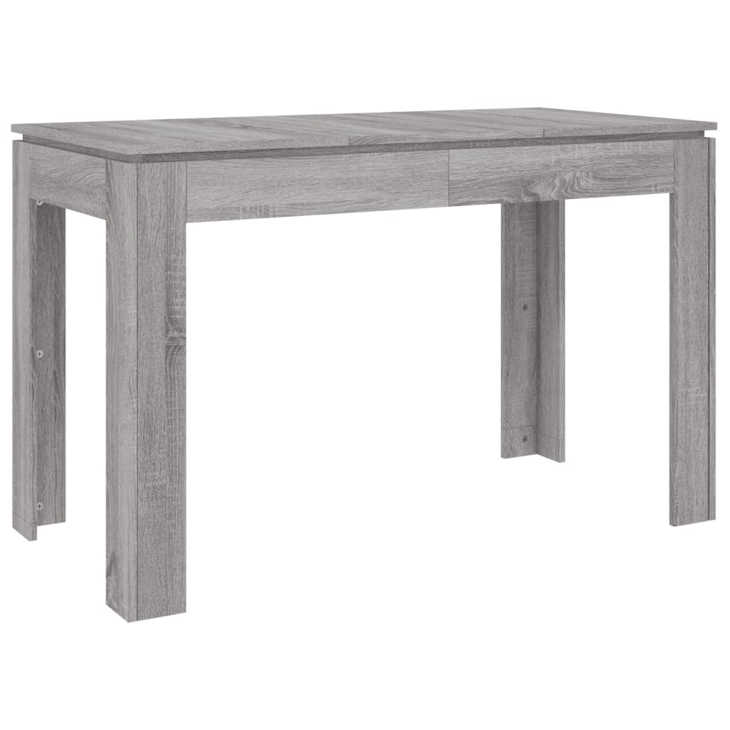 vidaXL Jedálenský stôl sivý sonoma 120x60x76 cm kompozitné drevo