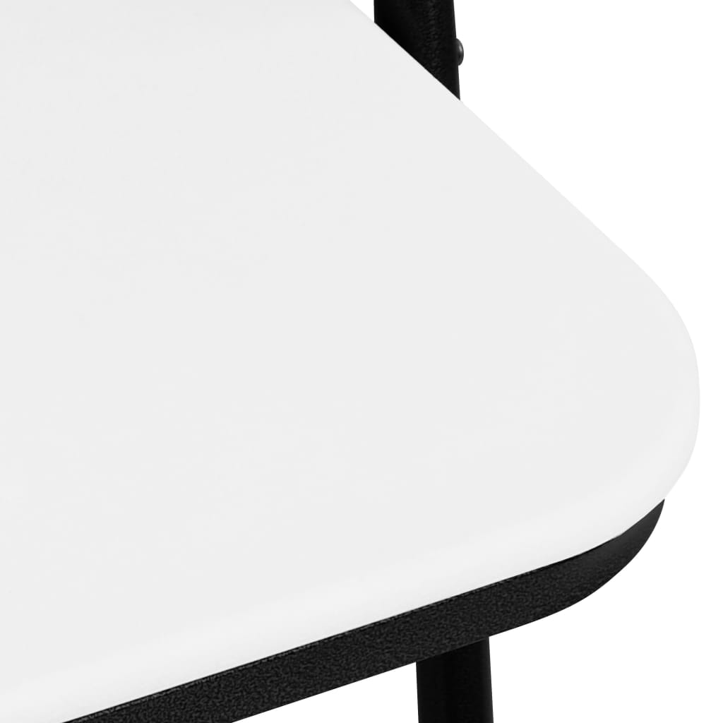 vidaXL Skladacie záhradné stoličky 4 ks HDPE biele