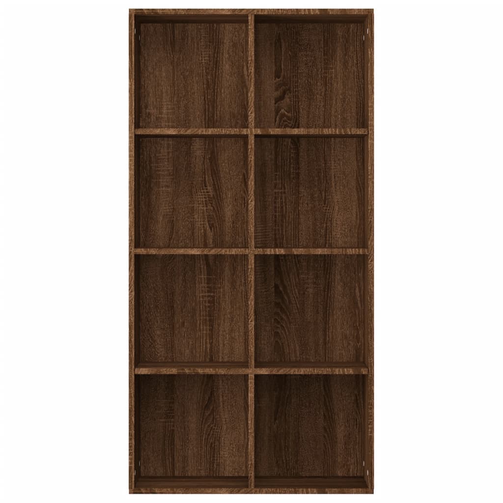 vidaXL Knižnica/komoda hnedý dub 66x30x130 cm spracované drevo