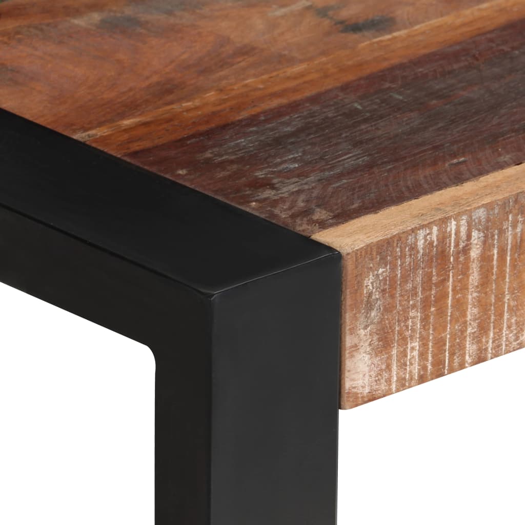 vidaXL Jedálenský stôl 70x70x75 cm, recyklovaný masív