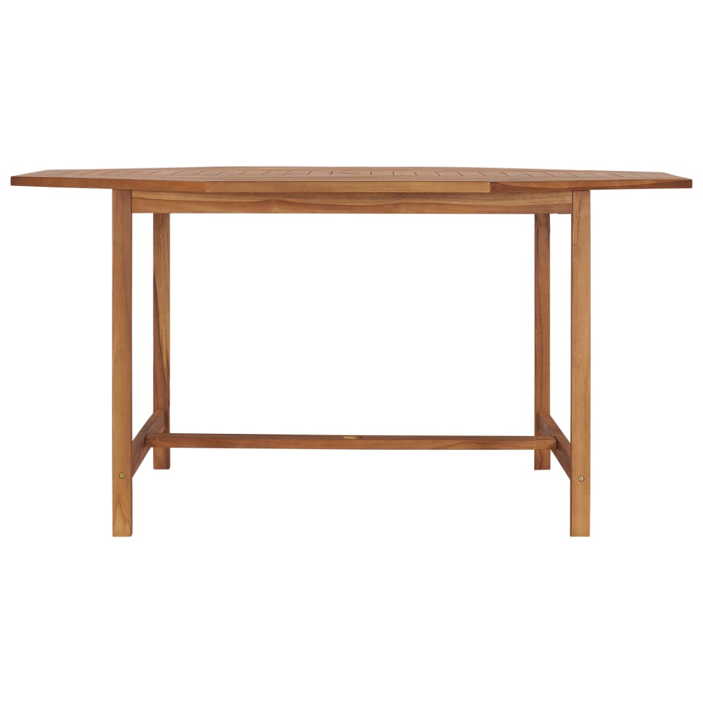 vidaXL Záhradný stôl 150x150x75 cm, tíkový masív